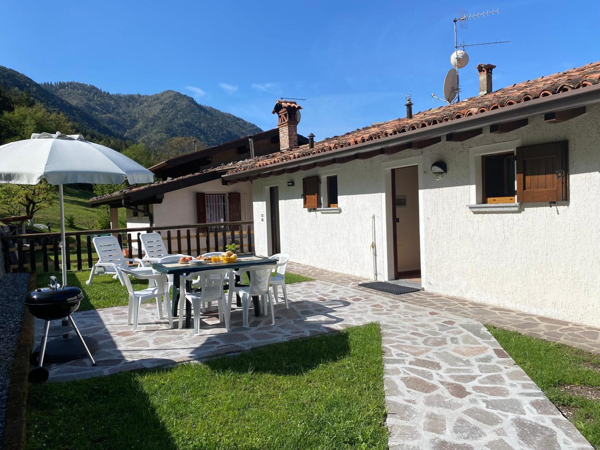 Casa Carla, bis 4 Personen, Garten, Balkon mit Blick auf den See und die Berge Crone Exterior foto